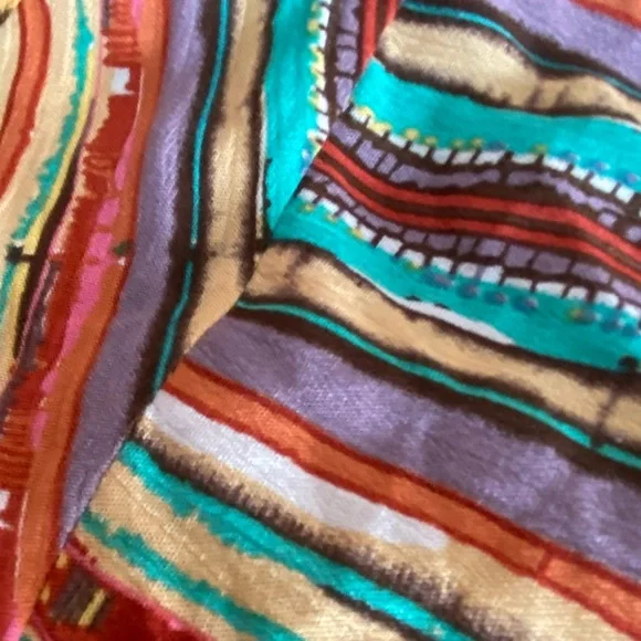 Vibrant Multicolor Striped Tunic Top - Picture 8 of 11